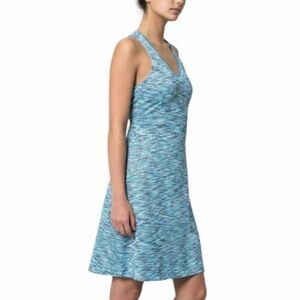 MPG Mondetta Performance Gear Travel Wearever Teal Combo Stretch Dress